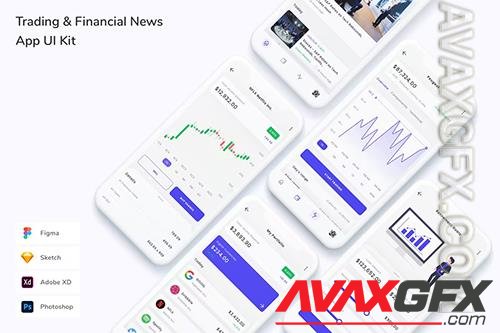 Trading & Financial News App UI Kit 5NETWTV