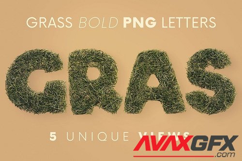 Grass Bold - 3D Lettering - 6726207