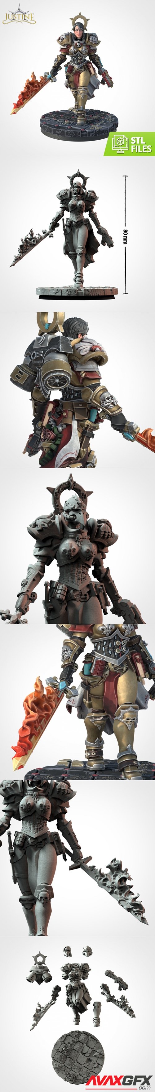 Justine Scale 75 – 3D Printable STL