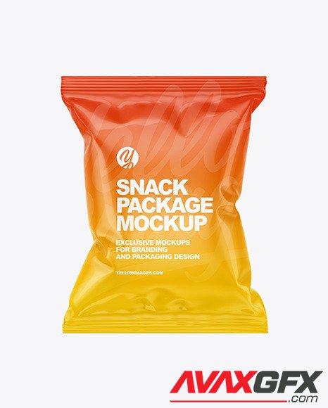 Glossy Snack Package Mockup 87053