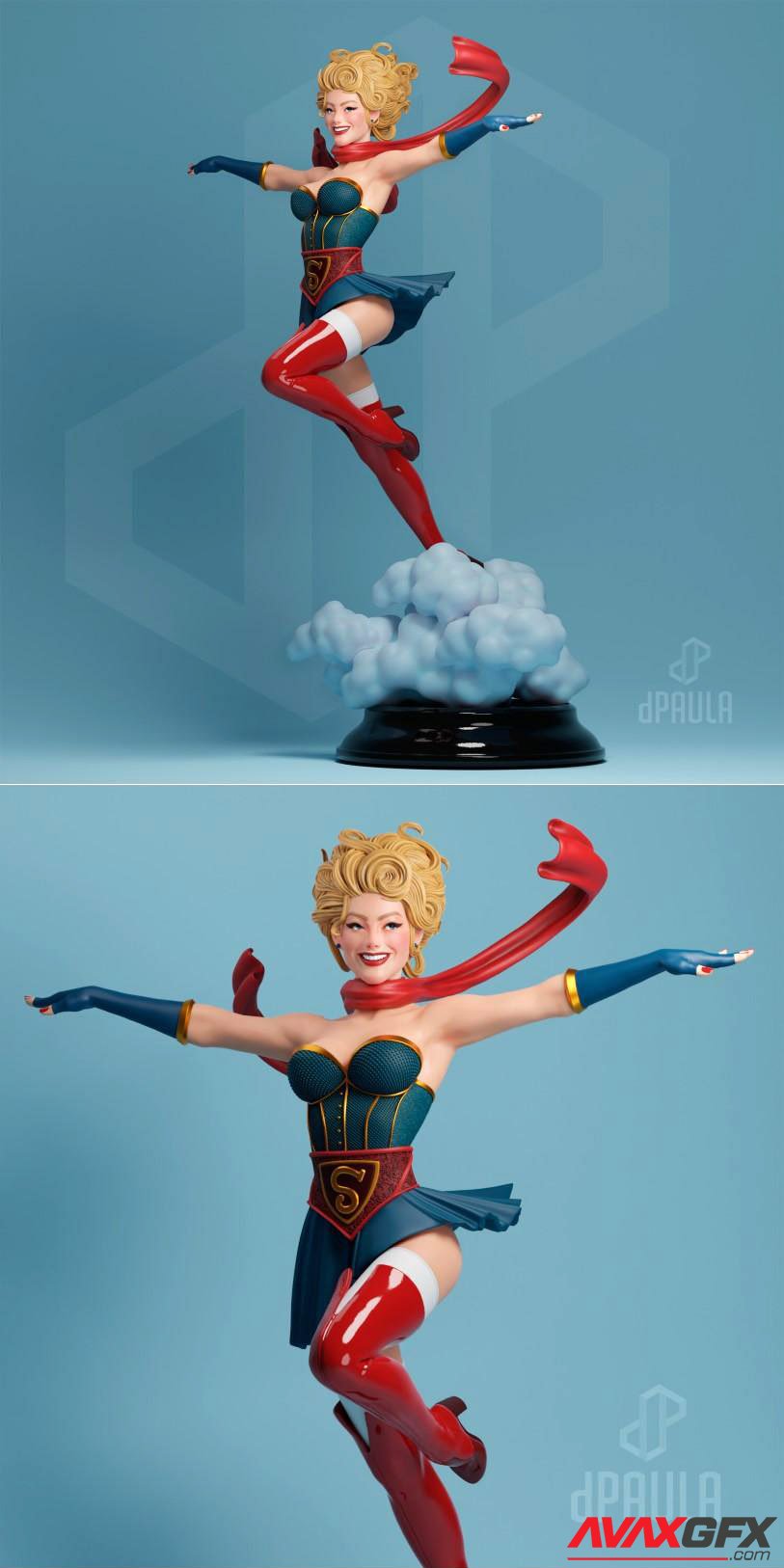 SuperGirl 3D Printable STL