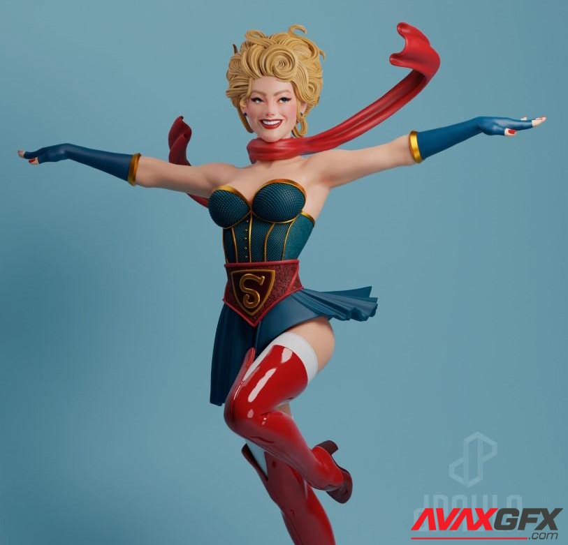 SuperGirl 3D Printable STL