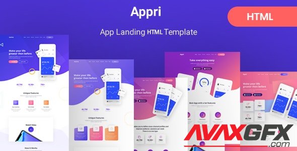 ThemeForest - Appri v1.0 - App Landing HTML5 Template - 24625178