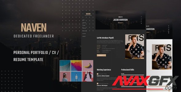 ThemeForest - Naven v1.0 - Resume / CV / vCard Portfolio Template - 25472863