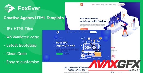 ThemeForest - FoxEver v1.0 - Creative Agency HTML5 Template - 24673999