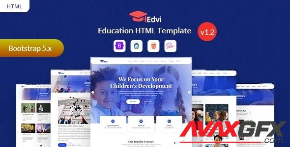 ThemeForest - Edvi v1.2 - Education & Online Learning Bootstrap 5 Template - 26416332