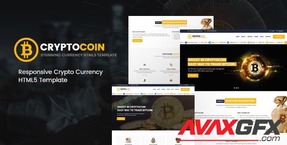 ThemeForest - CryptoCoin v1.0 - Bitcoin Crypto Currency Template - 21455466