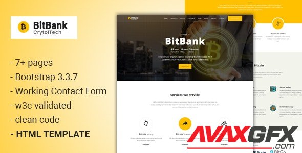 ThemeForest - BitBank v1.0 - Crypto currency Template (Update: 5 July 18) - 21267628