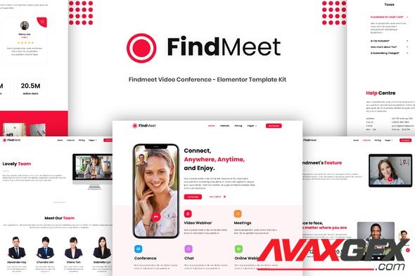 ThemeForest - Findmeet v3.2.4 - Video Conference Elementor Template Kit - 34972875