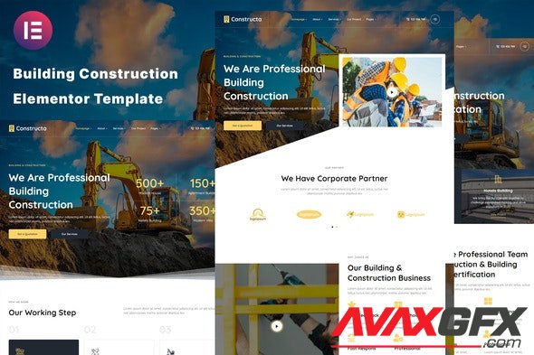 ThemeForest - Constructa v1.0.0 - Building Construction Elementor Template Kit - 34495165