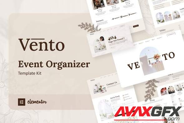 ThemeForest - Vento v1.0.1 - Event Organizer Elementor Template Kit - 35012031