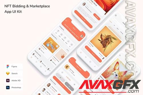NFT Bidding & Marketplace App UI Kit JKM58KK