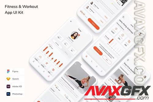Fitness & Workout App UI Kit E79KTYP