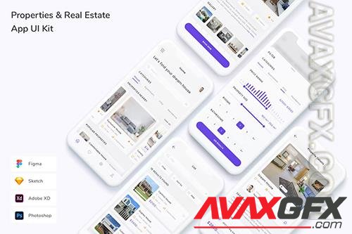 Properties & Real Estate App UI Kit U55LCFV