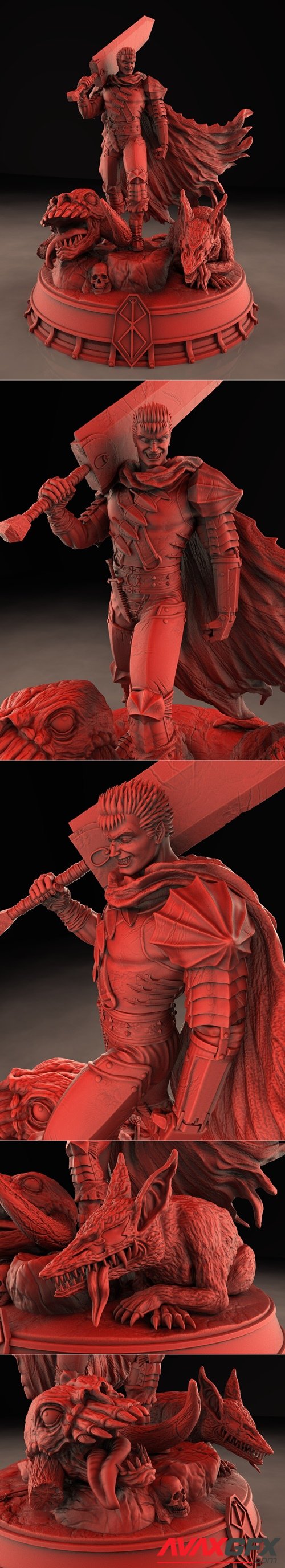 Guts from Berserk – 3D Printable STL