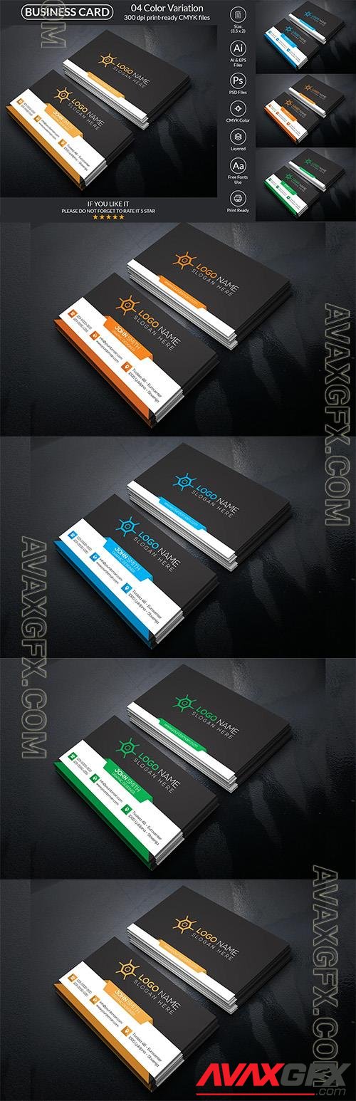 Business Card Design - Corporate Identity Template o77156