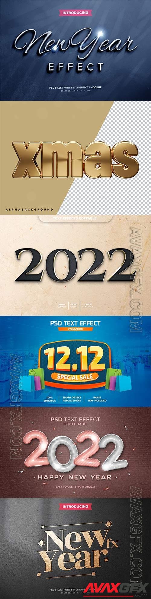 2022 new year 3d rendering isolated psd