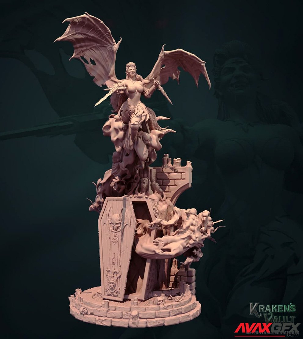 The Crimson Countess – Vampire Queen – Kraken’s Vault 3D Printable STL