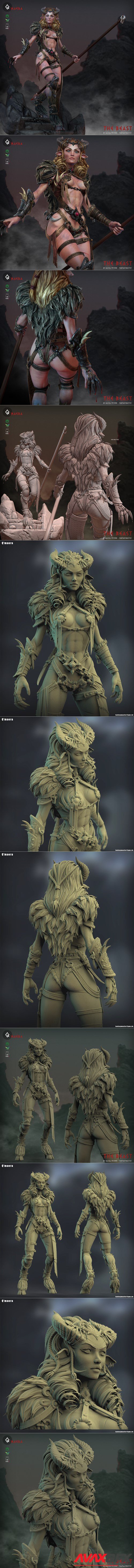 Qmaera - The Cursed Queen Pin Up – 3D Printable STL