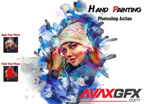 Hand Painting Photoshop Action - 6745089