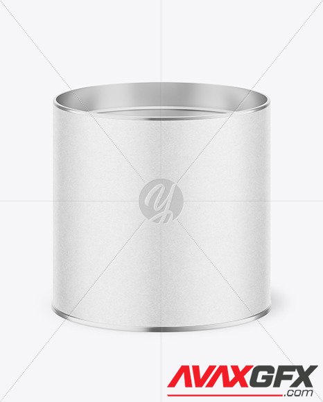 Tin Can with Kraft Label Mockup 87039