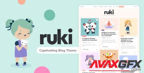 ThemeForest - Ruki v1.2.4 - A Captivating Personal Blog Theme - 27250346