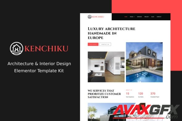 ThemeForest - Kenchiku v1.0.0 - Architecture & Interior Design Elementor Template Kit - 35145559