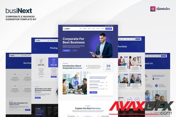 ThemeForest - Businext v1.0.0 - Corporate Business Elementor Template Kit - 35180347