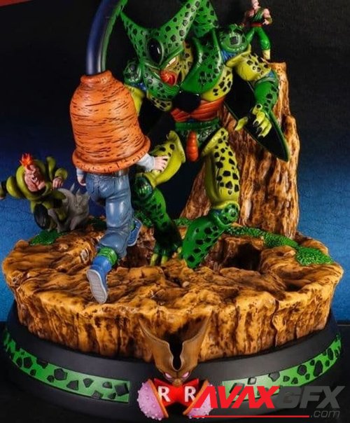 Cell vs A17 Diorama Statue – 3D Printable STL