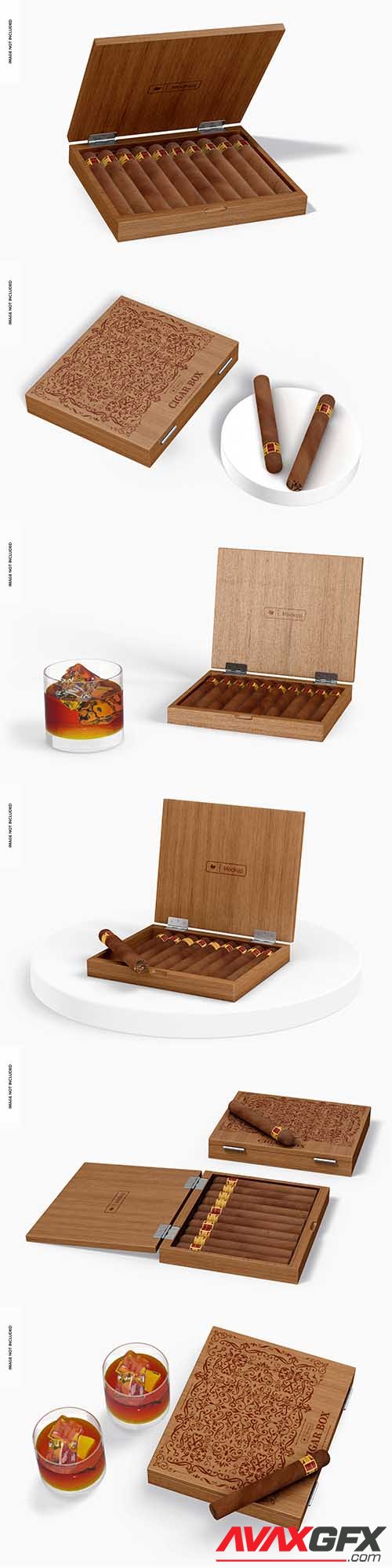 Cigar box mockup