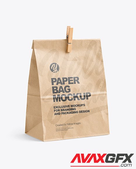 Kraft Paper Bag Mockup 87836