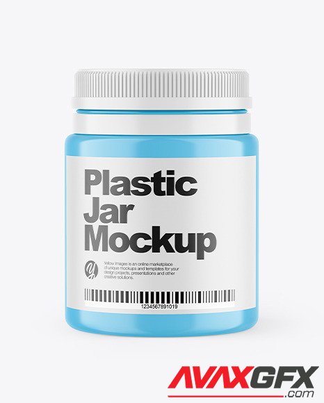 Plastic Medicines Jar Mockup 87859