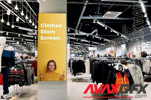 Clothes Brand Store Screen Mock-Up A8VYW5W