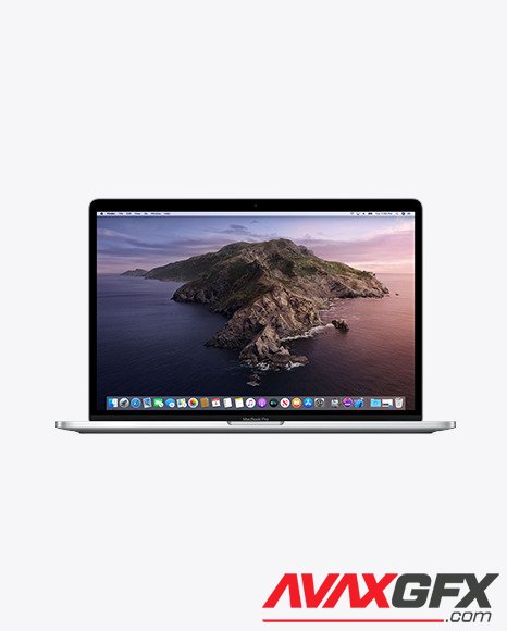 Silver MacBook Pro Mockup 44969