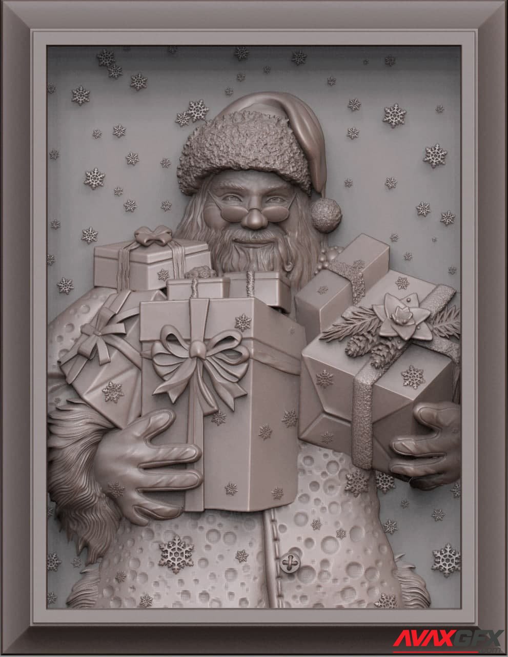 Santa Model 3D Printable STL