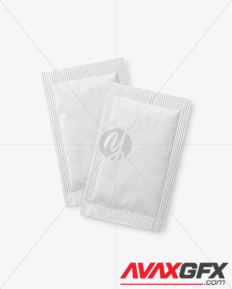 Two Kraft Paper Sachets Mockup 87978