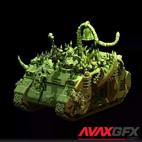 Tank with Flu – 3D Printable STL