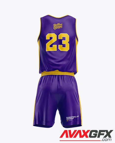 Basketball Kit Mockup - Back View 88846