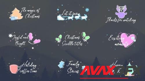 Christmas Scribble Titles | After Effects - 35264504