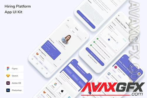 Hiring Platform App UI Kit FXA6W86