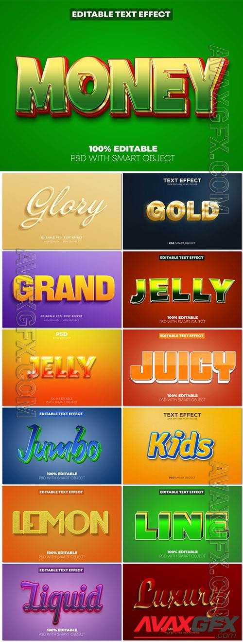 Psd text effect set vol 9