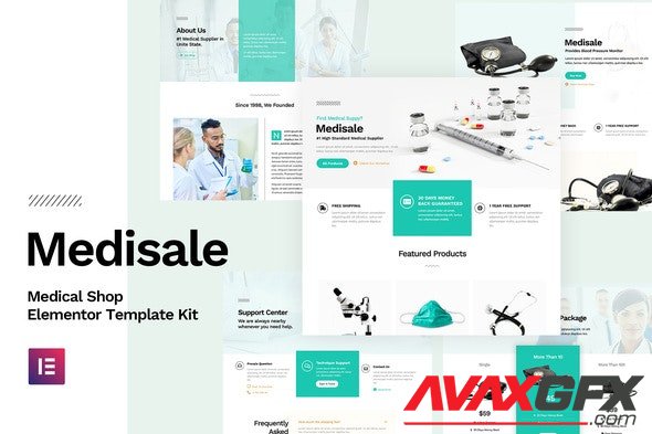 ThemeForest - Medisale - Medical Shop Elementor Template Kit (Update: 4 December 21) - 25904680