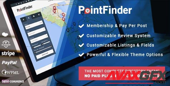 ThemeForest - PointFinder v2.0.2 - Directory & Listing WordPress Theme - 10298703 - NULLED