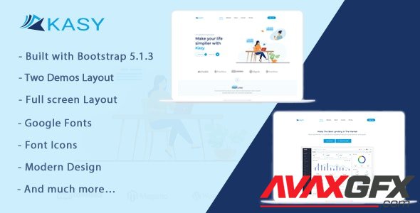 ThemeForest - Kasy v1.0 - Responsive Landing page Template - 35127807