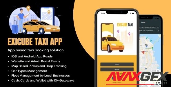 CodeCanyon - Exicube Taxi App v1.5.2 - 24009645