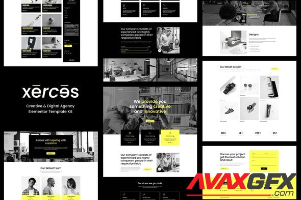 ThemeForest - Xerces v1.0.0 - Creative & Digital Agency Elementor Template Kit - 35255987