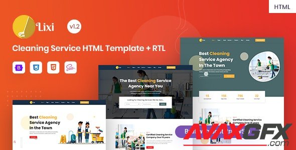 ThemeForest - Lixi v1.2 - Cleaning Service Company HTML Template - 28329658