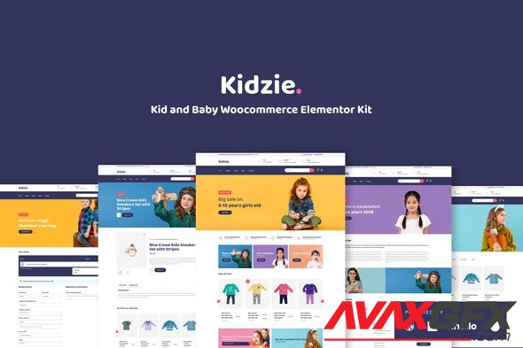 ThemeForest - Kidzie v1.0.0 - Baby & Kids E-Commerce Elementor Template Kit - 35163786