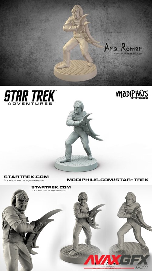 Worf - Star Trek Adventures – 3D Printable STL