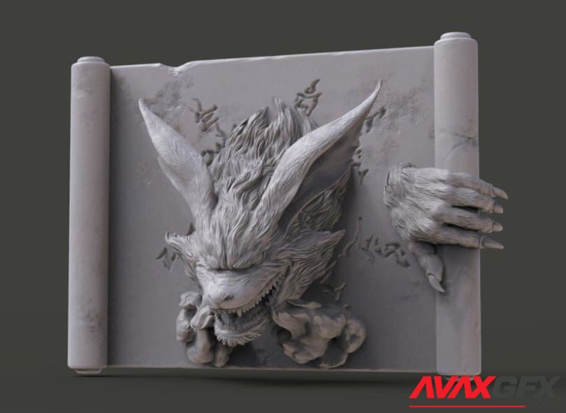 Kurama from Nuruto 3D Printable STL